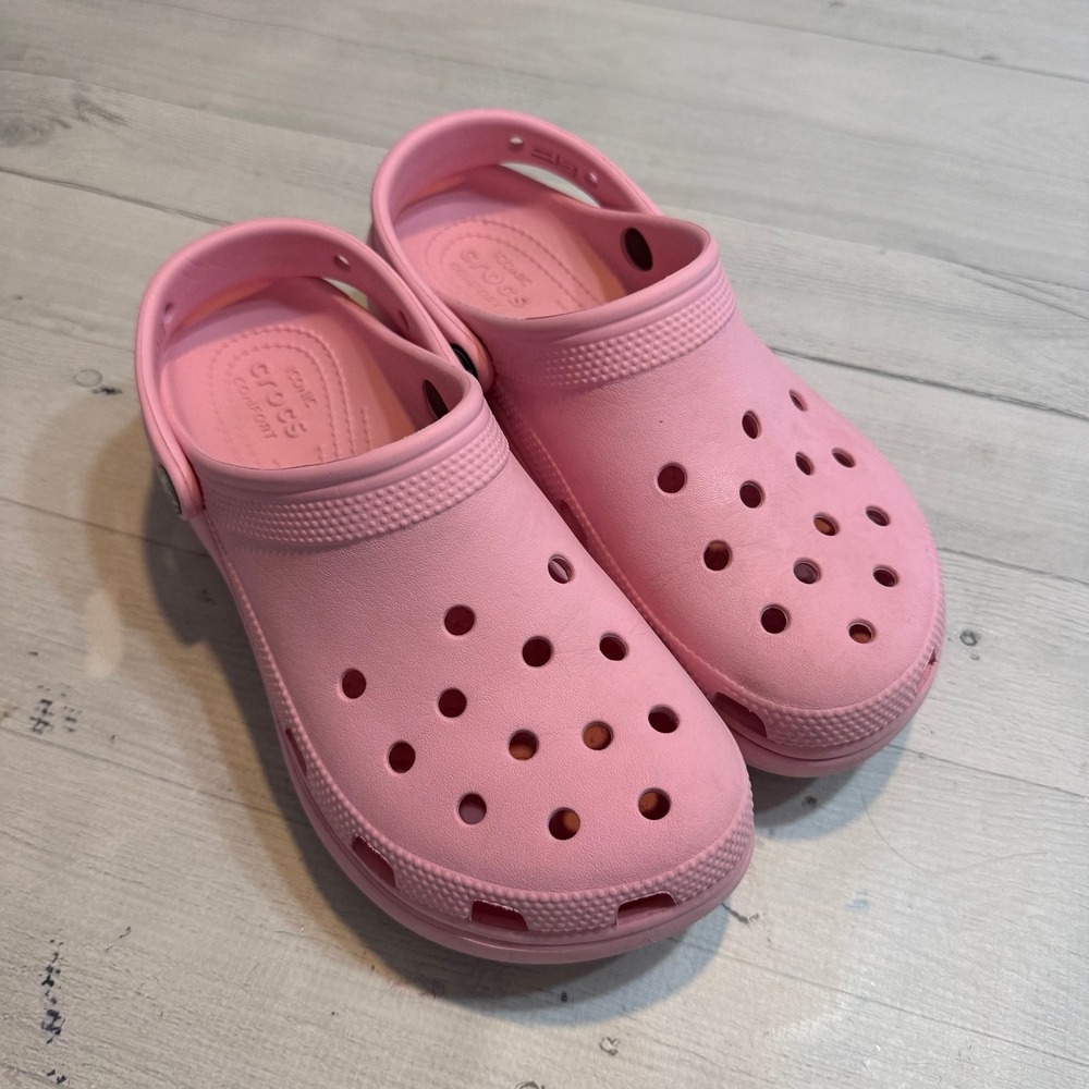 Crocs Classic Platform clog pink women's size 8 - Picture 1 of 12
